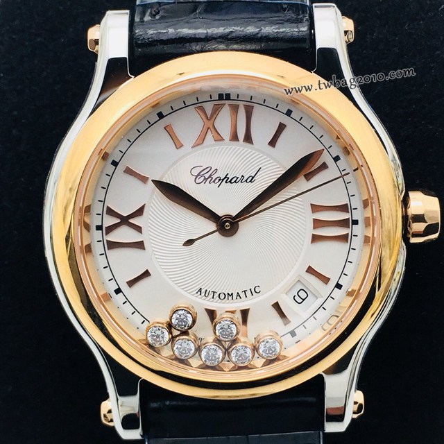 肖邦Chopard機械女士腕表 蕭邦對休閒風格頂級鱷魚皮帶女表  gjs2255